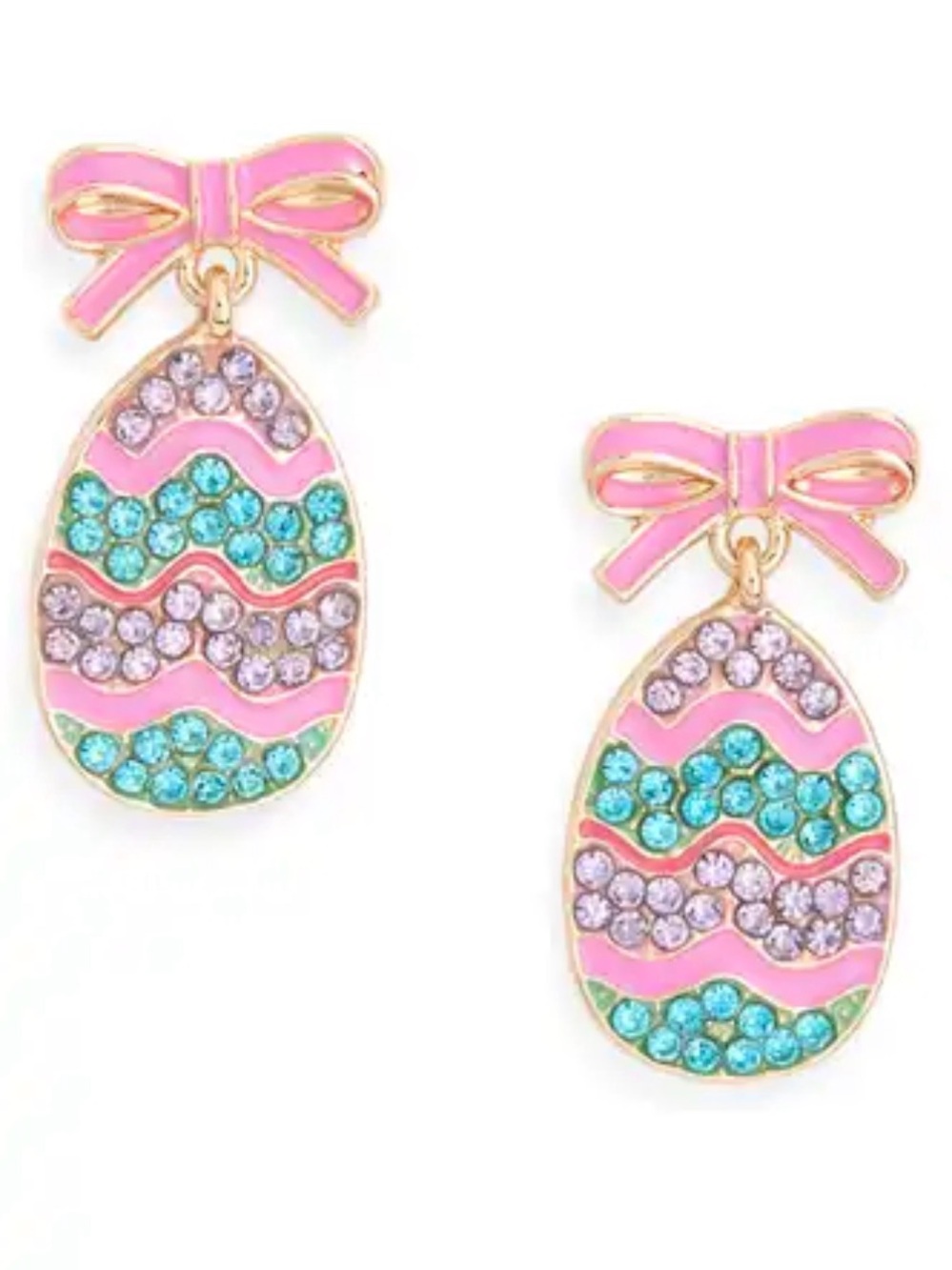 Leith  Easter Egg Drop Pierced Earrings NWT